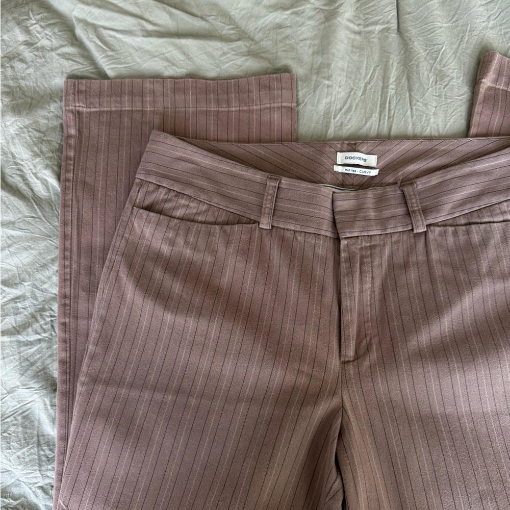 MID RISE STRIPED PANTS - Picture 2 of 3